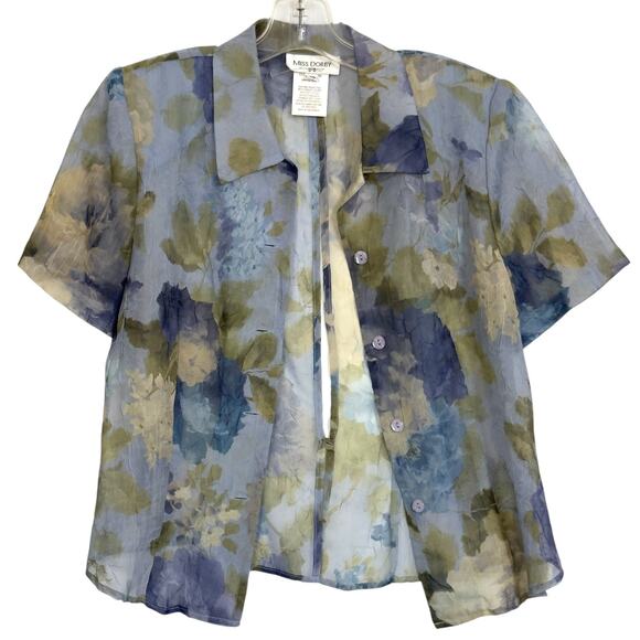 VTG Miss Dorby Dress Set 10 Maxi Sheer Floral Chiffon Ethereal Fairy WhimsiGoth - Picture 6 of 14